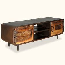 Reclaimed Wood Iron 1950 S Retro Media Console Cabinet Vintage Industrial Furniture Reclaimed Wood Tv Stand Tv Stand Wood