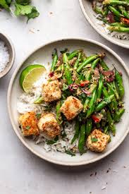 Green Bean Dry Curry And Coconut Tofu Lazy Cat Kitchen Recipe Lazy Cat Kitchen Tofu Whole Food Recipes