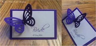 Cadburys Purple Butterfly Wedding Place Card Www Jenshandcraftedstationery Co Uk Www Face Wedding Place Cards Card Table Wedding Butterfly Wedding Invitations