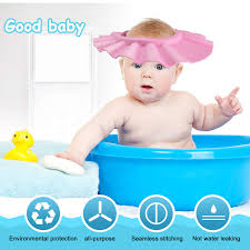 Swarg baby safe shampoo shower bathing protection soft shower cap hat wash hair shield for children kids to keep the water out of their eyes & face. Buy Baby Shower Cap Gimilife Baby Bath Visor Baby Shower Head Protector Hat Shampoo Bath Shower Wash Hair Shield Cap Bathing Shampoo Shower Protection Hat For Baby Bathroom Safety Pink Online In