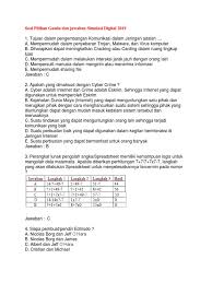 Reformasi perpajakan dilakukan dengan dasar yaitu. Soal Pilihan Ganda Dan Jawaban Simulasi Digital 2019