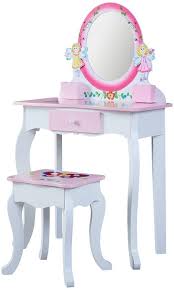 A vanity set or standalone makeup vanity adds functionality to your bedroom or dressing area, creating a designated space to choose accessories, do your hair, or put on makeup. Buy Wodeny Kids Vanity Table Set With Mirror Children Dressing Table Stool Set For Little Girls Makeup Bedroom Furniture Pink Online In Italy B088gqmtf4