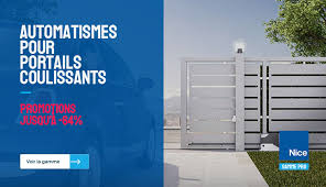 Avantages motorisation portail coulissant : Nice Europe Motorisation Et Automatisme Pour Portail Porte Et Volets Alarme Distributeur Officiel Nice