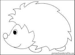Hedgehog Coloring Pages For Kids Preschool And Kindergarten Toddler Art Projects Hedgehog Craft Preschool Art Activities