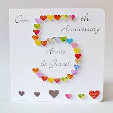 5th Wedding Anniversary Card Personalised Our 5th Etsy Anniversary Cards Handmade Happy Wedding Anniversary Cards Wedding Anniversary Cards