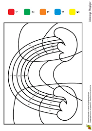 coloriage magique ce1 arc en ciel a imprimer sur hugolescargot com vache dans la bulle de dialogue