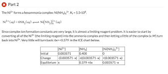 Solved One Millimole Of Ni No3 2 Dissolves In 280 0 Ml Of