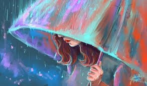 Fallen trees beautiful yet haunting is the best way to describe craww's artwork. Hd Wallpaper Alone Art Girl Rain Sad Umbrella Wallpaper Flare