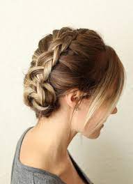 How To Style A Simple Dutch Braid A Beautiful Mess Dutch Braid Hairstyles Easy Updos For Medium Hair Up Dos For Medium Hair