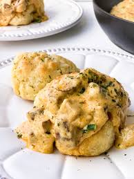 Buttermilk Biscuits With Andouille Sausage Gravy Creole Contessa