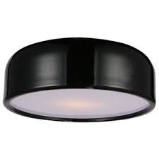 130 Matte Black Flush Mount Light Wayfair Drum Shade Black Flush Mount Light Cwi Lighting