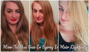 Stick to regular deep conditioning treatments. How To Lighten Your Hair Using Sun In Spray Hair Lightener How To Lighten Hair Sun In Hair Sun In Hair Lightener