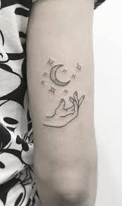 Tiny moon and star tattoo, simple drawing tattoo, tiny tattoo, art tattoo. 100 Unique Moon Tattoos Ideas And Meanings Tattoo Me Now