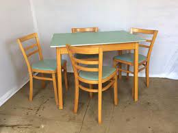 1950s Aqua Green Formica And Beech Kitchen Dining Table With Four Beech And Aqua Green Vinyl Kitchen Dining Chairs 1950s Dining Set Dining Table In Kitchen Dining Table Beech Kitchen