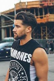 The top can be pushed to one side for a gentle curve that is a great complement to the faded haircut. Fade Haircut On Medium Long Hair Men Shairstyles Mens Hairstyles Fade Mens Hairstyles Medium Medium Hair Styles