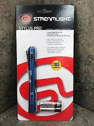Streamlight Stylus Pro Led Penlight Flashlight 66122 Blue New 100 Lumens 80926661226 Ebay