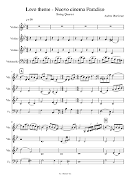 Necessary cookies are absolutely essential for the website to function properly. Love Theme Nuovo Cinema Paradiso Sheet Music For Violin Cello String Quartet Musescore Com