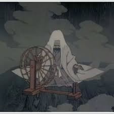 Touch device users, explore by touch or with swipe gestures. The Mysterious Old Lady Is Rolling A Traditional Spinning Wheel In Download Scientific Diagram