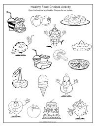 Healthy Food Choices Worksheet Http Www Kidscanhavefun Com About Me Activity Htm Heal Healthy And Unhealthy Food Food Coloring Pages Healthy Food Activities