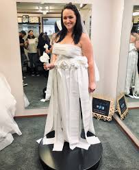 It S Throwbackthursday Here S Some Photos From Last Years Toilet Paper Wedding Dress Conte Toilet Paper Wedding Dress Wedding Dress Shopping Bridal Boutique
