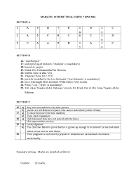 In the next section, we will further explain how spm trial paper can help you score well in spm. Marking Scheme Trial Paper 2 Spm 2016 Punctuation Adolescence