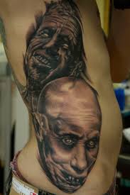 Art Junkies Tattoo Studio : Tattoos : Evil Zombie : Collaboration by Aric  and Mario