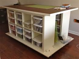 Pin By Kate Davis On Workspace Studio Sewing Room Inspiration Craft Room Tables Craft Tables With Storage Craft Table Diy