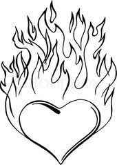 9329988 Flaming Heart Jpg 569 800 Heart Coloring Pages Heart Drawing Colorful Drawings
