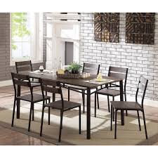 This dining set includes a table, four side chairs and bench. Furniture Of America Westport 402339205 Contemporary 7 Piece Dining Table Set Sam Levitz Furniture Dining 7 Or More Piece Sets