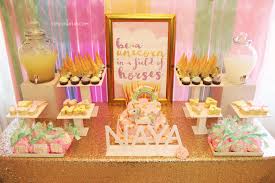 Glamorous Unicorn Baby Shower Treat Table Unicorn Baby Shower Welcome Baby Party Unicorn Baby Shower Decorations