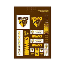 11 a set small text. Afl 2021 Hawthorn Football Club Stamp Pack Afl