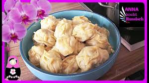 Manti Rezept Russisch Maultaschen Mit Hackfleischfullung In 2020 Manti Rezept Rezepte Dampfnudeln Rezept