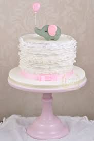 Ruffles And Elephant Baby Shower Cake Juniper Cakery Cakes And Sweet Treats