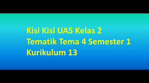 Oleh admindiposting pada 18 mei 2021. Kisi Kisi Uas Kelas 2 Tematik Tema 4 Semester 1 Kurikulum 13 Youtube