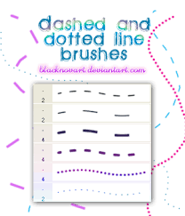 Maybe you would like to learn more about one of these? Dashed And Dotted Line Brushes By Blacknovart On Deviantart