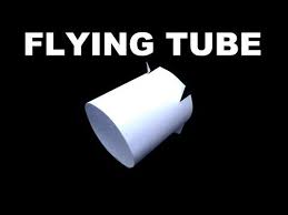 How To Make The Nigahiga Flying Tube Flying Ring Vortex Flyer Youtube Paper Ring Fly Paper Flyer