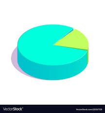 isometric pie chart icon