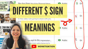Traditionally, yellow ribbons were worn as a sign of hope as women waited for their men to come home from war. Different Dollar Sign Meaning In Youtube Monetisation Yellow Green Red Sign Meanings Hindi Youtube