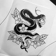 Black And White Snake Tattoo Drawing Tattoo Tattooapprentice Snake Snaketattoo Snakeflash Flash Tattooflash Ink Black Blackwork Inkst Snake Tattoo Design Black Snake Tattoo Snake Tattoo