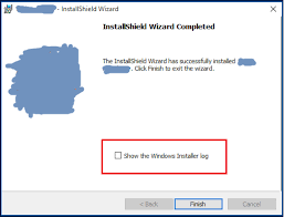 Check spelling or type a new query. How To Show Installer Log File On Installshield Wizard Finish Screen Stack Overflow