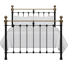 Lit fer forge noir 160×200. Hamilton Lit En Fer Avec Boutons En Laiton The Original Bed Co Fr