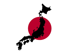 Japan map silhouette in black with red circle from japanese flag on white background. Japan Japanese Map Free Image On Pixabay