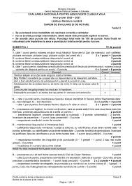 Centrul național de politici și evaluare în educație a publicat subiectele și baremele la simularea de la matematică. Propunere De Rezolvare A Testului De Antrenament Nr 2 Pentru Evaluarea NaÈ›ionalÄƒ La Limba È™i Literatura RomanÄƒ Cosmin È™onticÄƒ