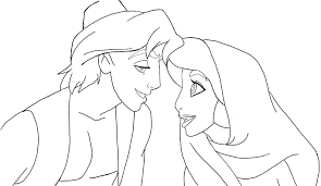 How To Draw Aladdin And Jasmine About To Kiss In Easy Steps Tutorial How To Draw Step By Step Drawing Tutorials Aladdin And Jasmine How To Draw Steps Step By
