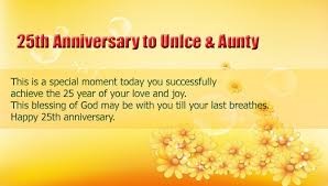 खुशियों से भरी रहे आपकी जिंदगी; 25th Wedding Anniversary Wishes For Uncle And Aunty Wishes4lover