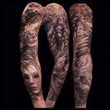 Viking Vikings Ragnar Lodbrok Norway Frey Valhalla Valkyrie Warrior Axe Tattoo Ink Inked Sleeve Blackandgre Realism Tattoo Tattoos Sleeves Ideas