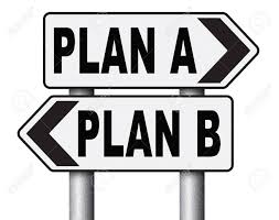 Plan A Plan B Backup Plan Or Alternative Option Stock Photo ...