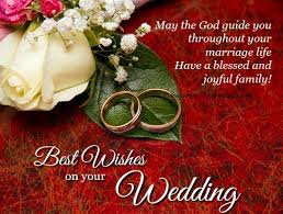 Wedding Wishes And Messages 365greetings Com Congratulations Quotes Wedding Congratulations Card Wedding Card Messages