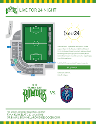 Live For 24 Night At The Rowdies Game Live For 24 Foundation