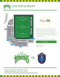 live for 24 night at the rowdies game live for 24 foundation